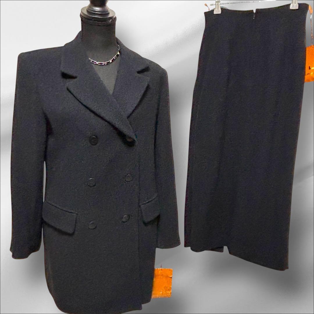 LANCEL【ランセル】 ジャケット&スカート スーツ　マキシ丈スカートM