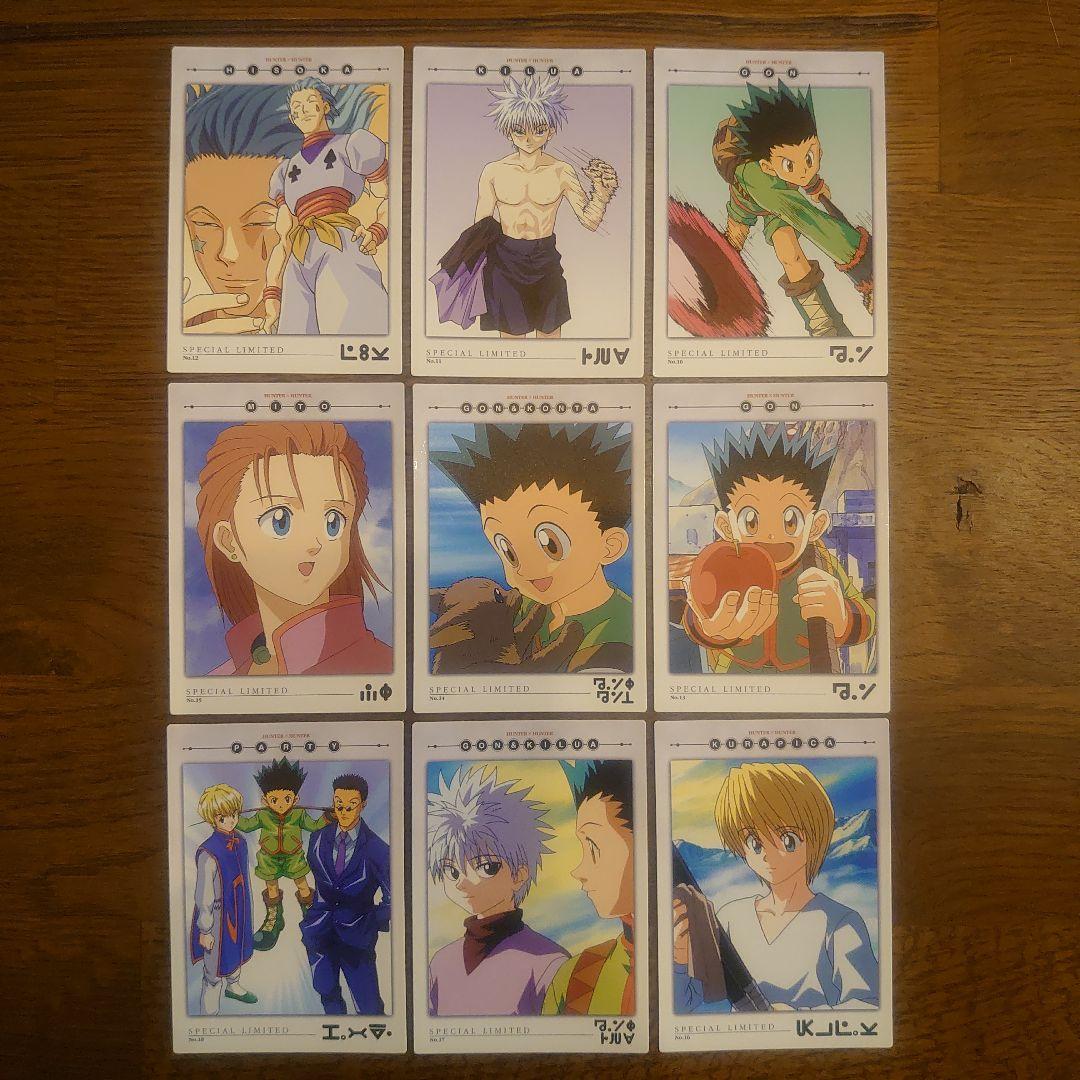 HUNTER×HUNTER カードダスマスターズ 一枚絵9枚セット 良品