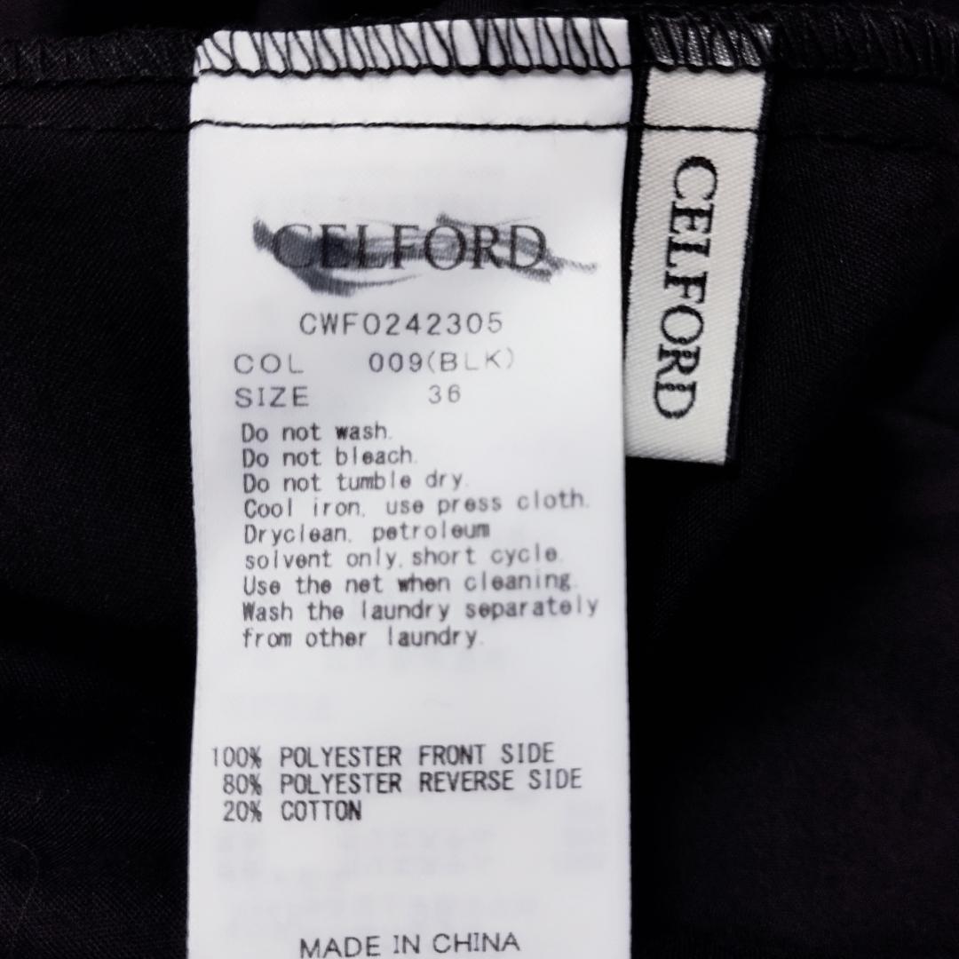 美品★セルフォード CELFORD 24SS ワンピース ノースリーブ ロングS