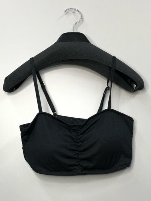 新品☆3L♪黒系♪水着5点セット♪ビスチェ×バンドゥビキニ♪短パン☆s890