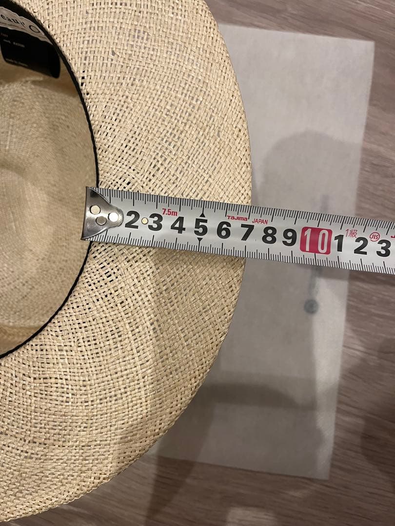 美品　シャポードオー　麦わら帽子 カンカン帽