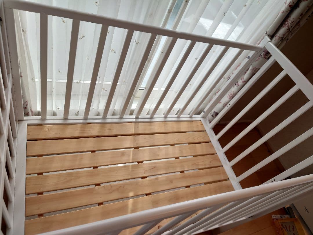 ヤマサキ　ハイタイプベッド　ツーオープン　ベビーベッド