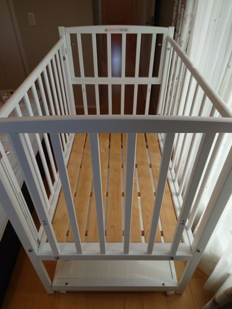 ヤマサキ　ハイタイプベッド　ツーオープン　ベビーベッド