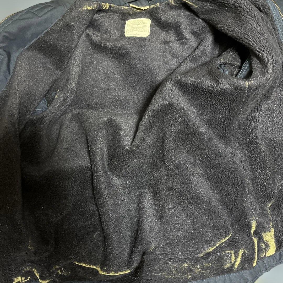 qhmirai　米軍　アラミドデッキジャケット　ステンシル入り　S