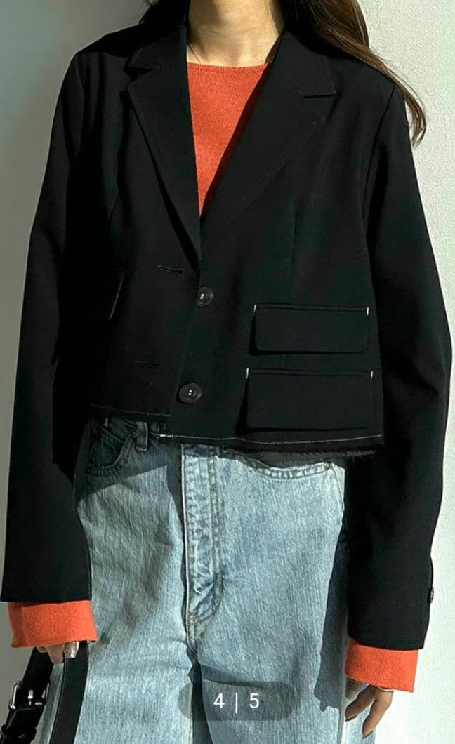 PUBLIC TOKYO ミコウールクロップドジャケット