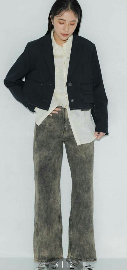 PUBLIC TOKYO ミコウールクロップドジャケット