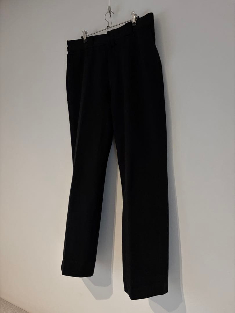 25SS COMOLI ポストワークツイルパンツ BLACK 4