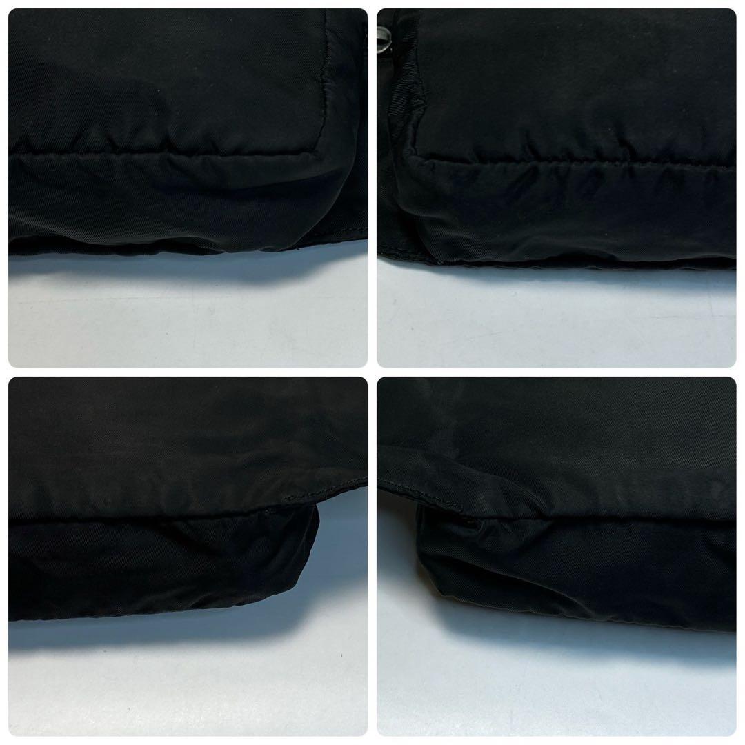 l16 プラダ 三角ロゴ　ナイロン　ブラック　ウエストポーチ　ボディバッグ.