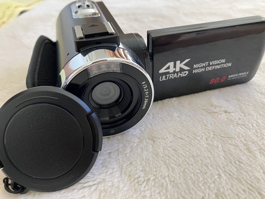 4Kビデオカメラ 本体 リモコン付き予備バッテリー64GBSDカード付属取説