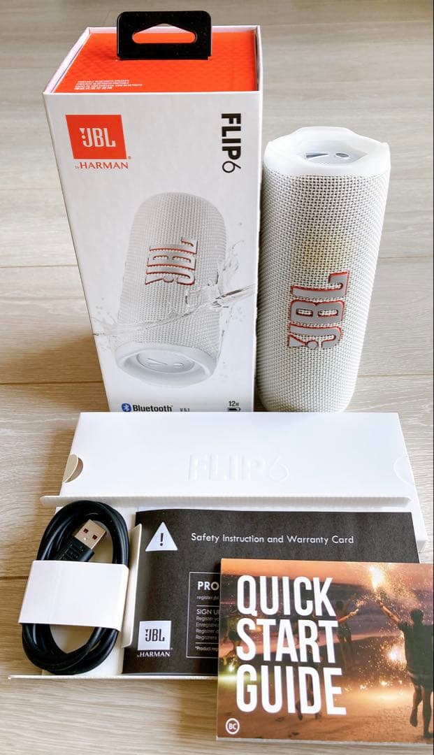 【hiro君さん専用】JBL FLIP6 白 ワイヤレススピーカー