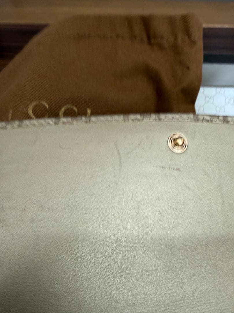 GUCCI ゴールド GGパターン 長財布
