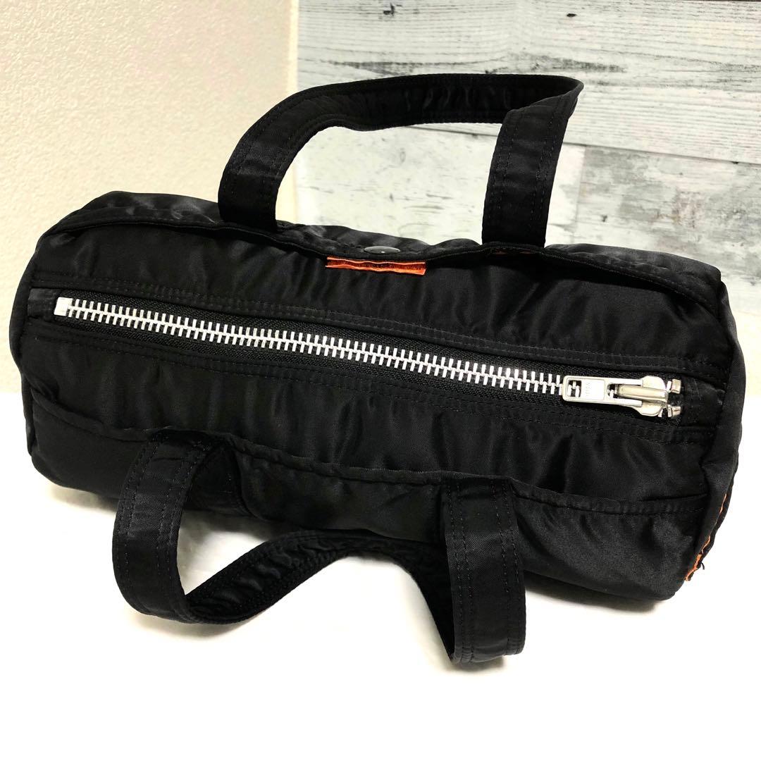 超美品✨人気 ポーター タンカー ミニボストンバッグ ドラム Sサイズ ブラック