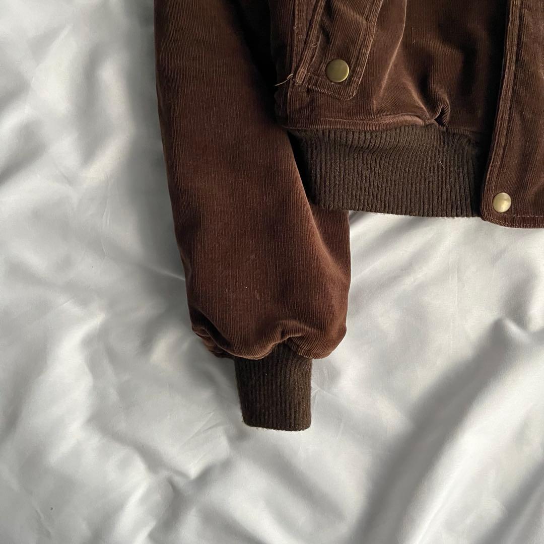 90s vintage コーデュロイ 短丈 ブルゾンジャケット グランジ y2k