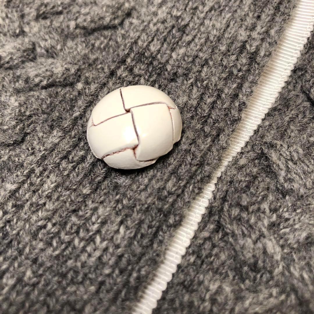 ★サイズ1★サカイ ドッキングウールカーディガン ケーブルニット S 異素材