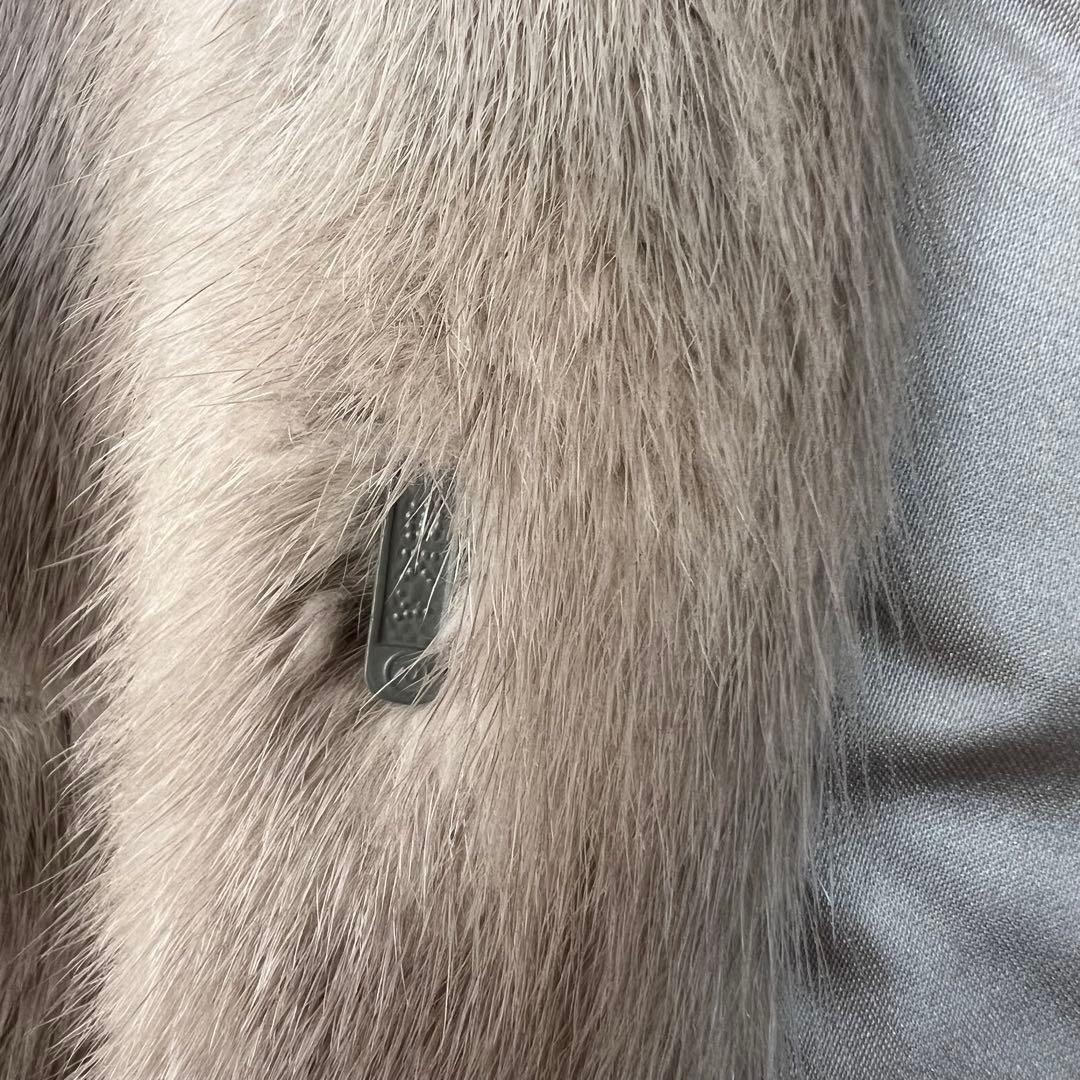 金サガ 毛皮コート ファーコート サファイアミンク 襟ボタン 11号 L