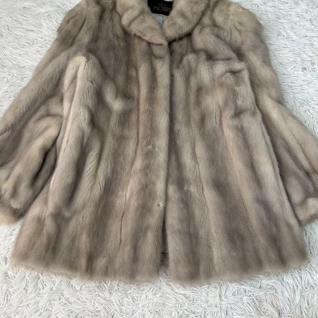 金サガ 毛皮コート ファーコート サファイアミンク 襟ボタン 11号 L