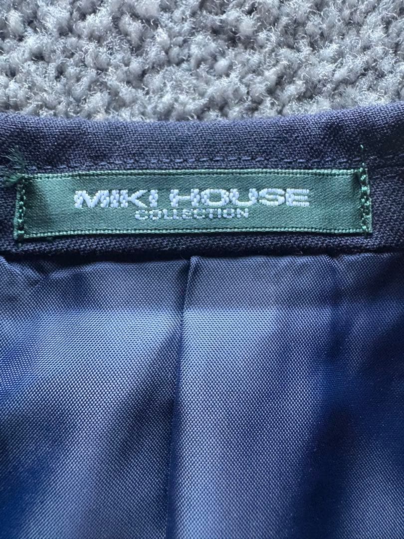 【美品】ミキハウスコレクション フォーマルスーツセット120cm 蝶ネクタイ付き