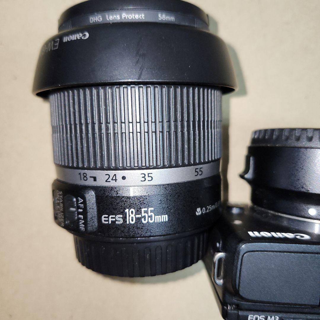 Canon EOS M3 ミラーレス一眼　+　18-55mmレンズ