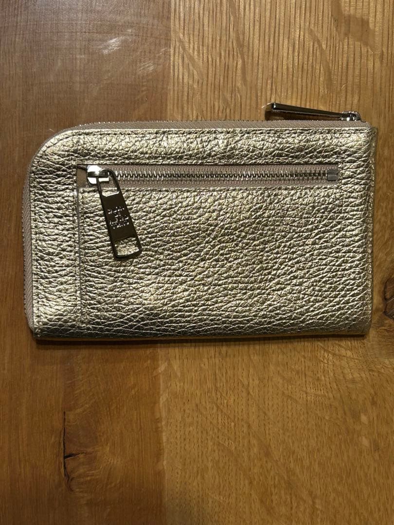 SALON DE ALFURD ゴールド スマイル L字ミニ財布