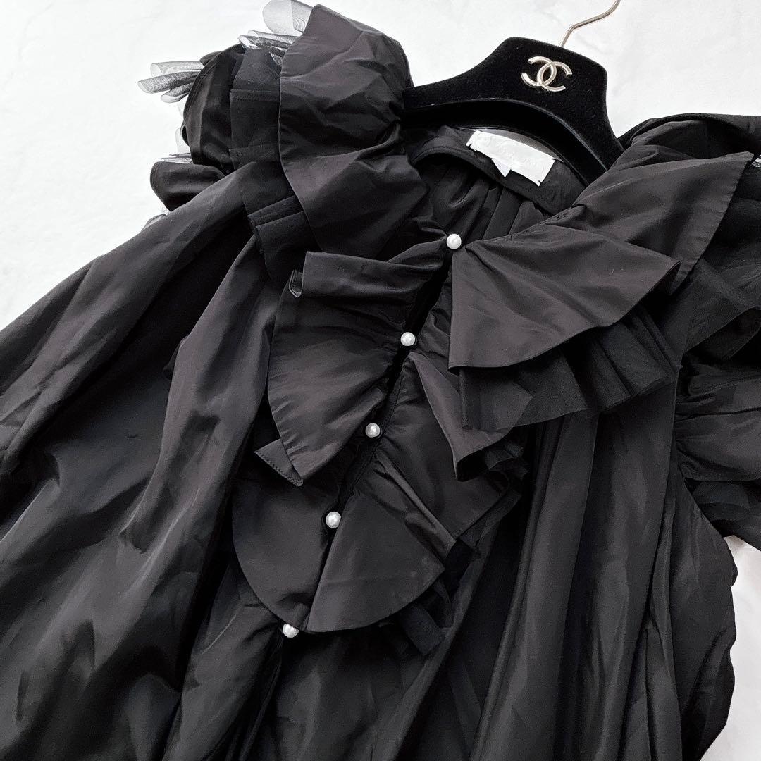 【VIVIANO】定価10万＊25SS　チュールドレス　ノースリーブワンピース