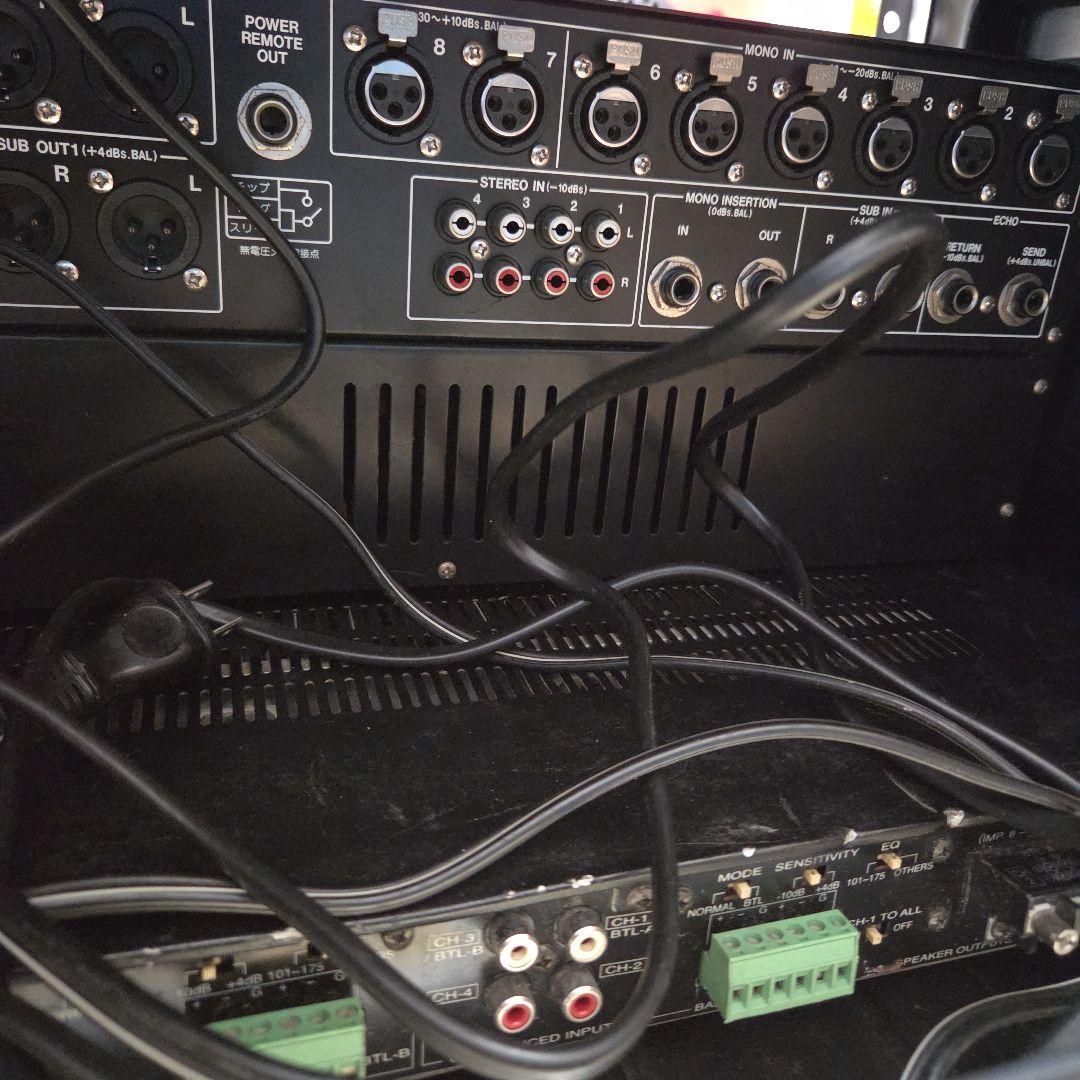 スピーカーとミキサーセット