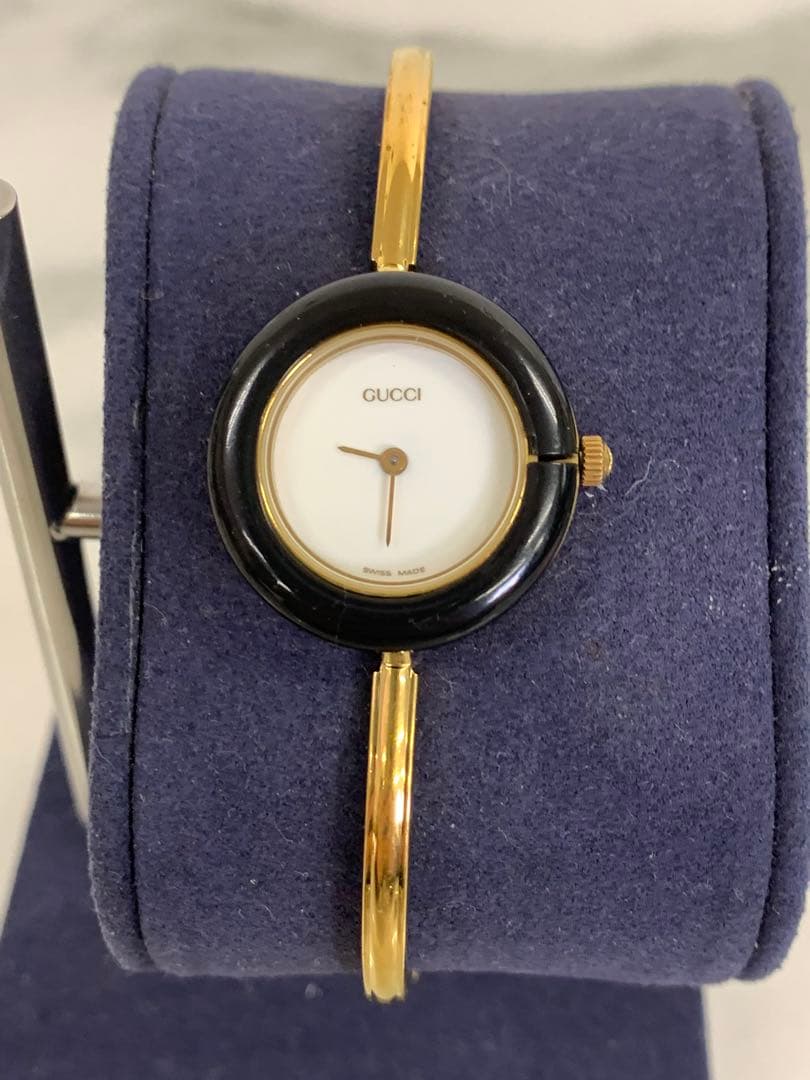 # 【不動】GUCCI グッチ チェンジベゼル ホワイト文字盤 クォーツ 腕時計
