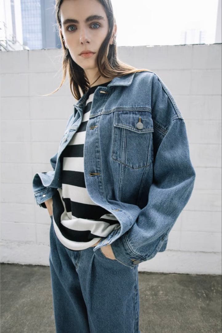 【値下げ】WCJ ソフトデニムジャケット ブルー 新品