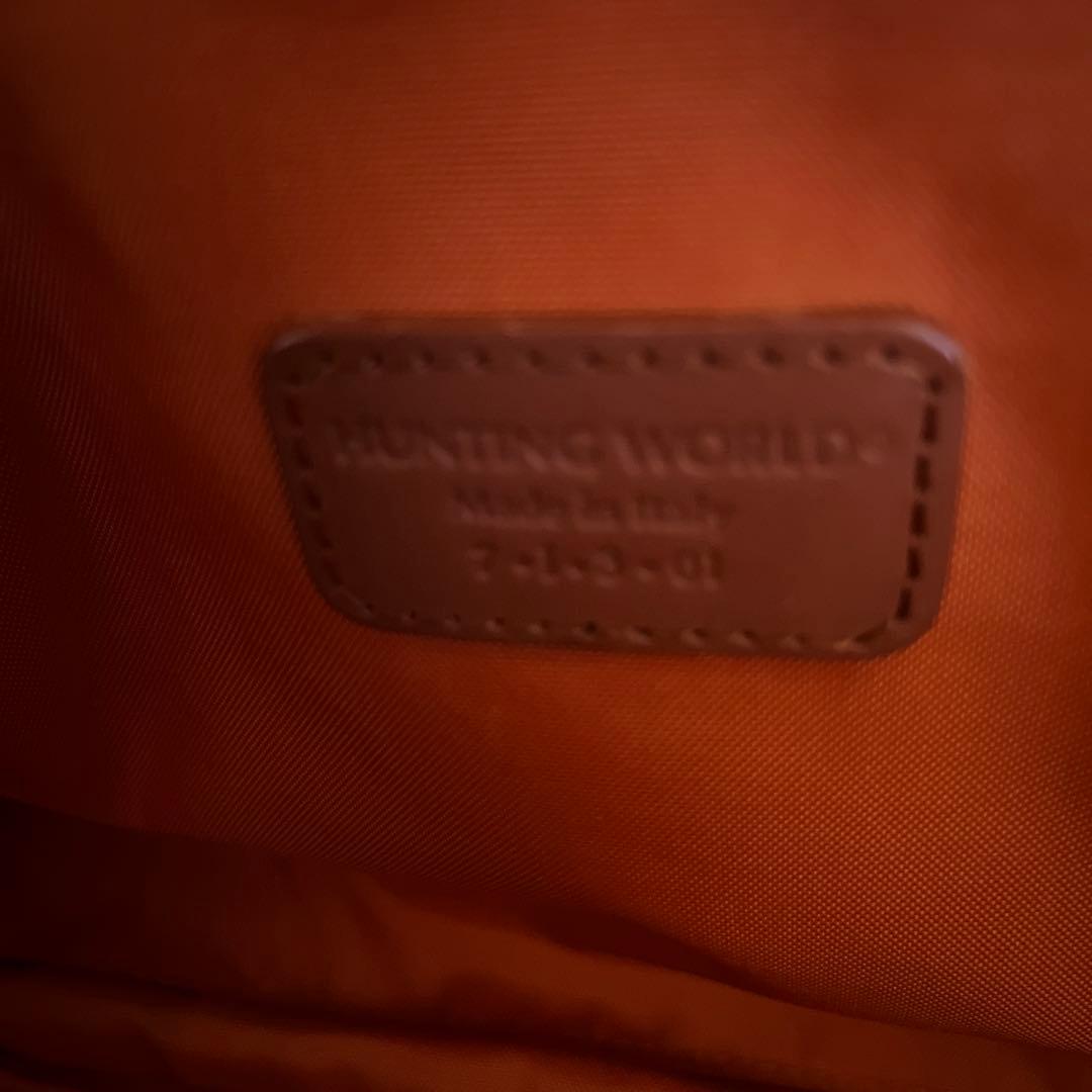 美品　ハンティングワールド　ビジネス　トートバック　オリーブ　専用保存袋あり