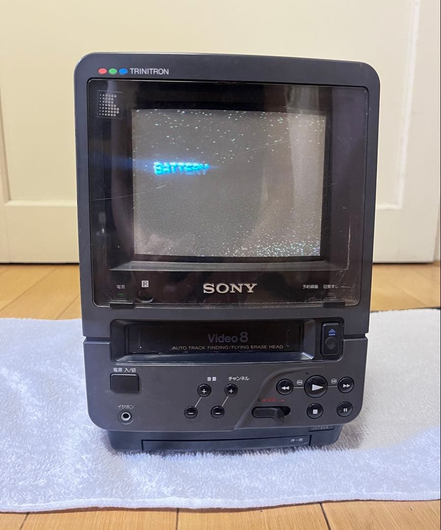 【通電確認済】88年製 SONY Video8 COMBO TV EV-DT1
