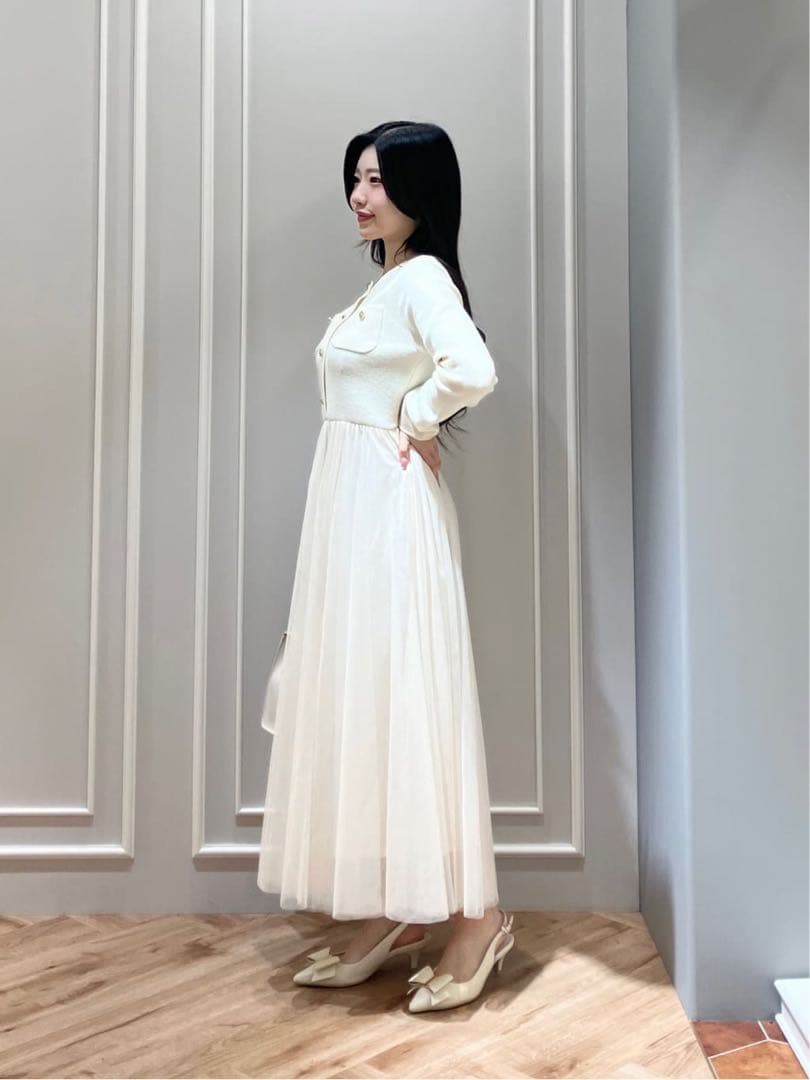 新品未使用タグ付♡ジルバイジルスチュアート♡ニットジャケットドッキングワンピース