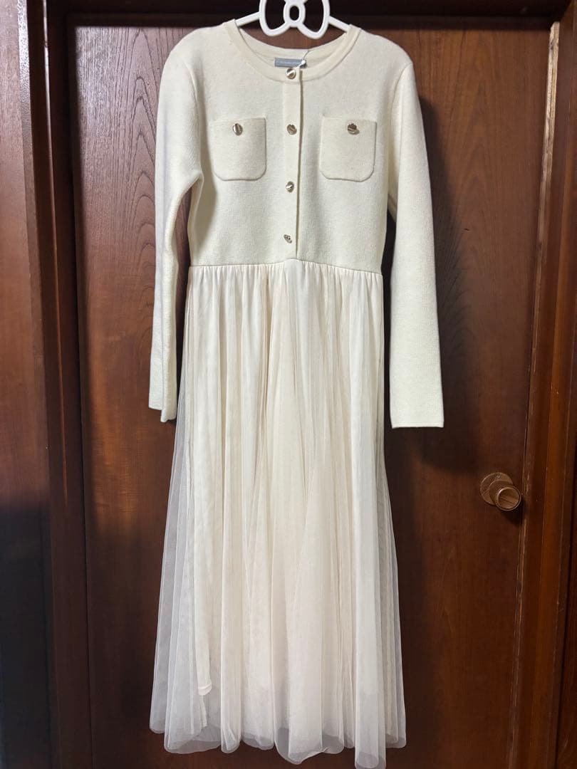 新品未使用タグ付♡ジルバイジルスチュアート♡ニットジャケットドッキングワンピース