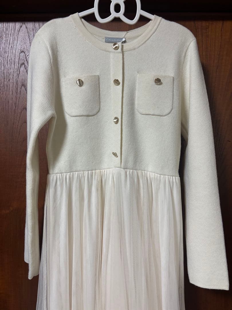 新品未使用タグ付♡ジルバイジルスチュアート♡ニットジャケットドッキングワンピース