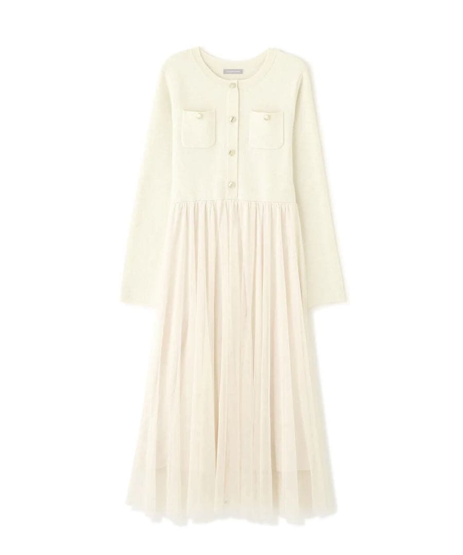 新品未使用タグ付♡ジルバイジルスチュアート♡ニットジャケットドッキングワンピース