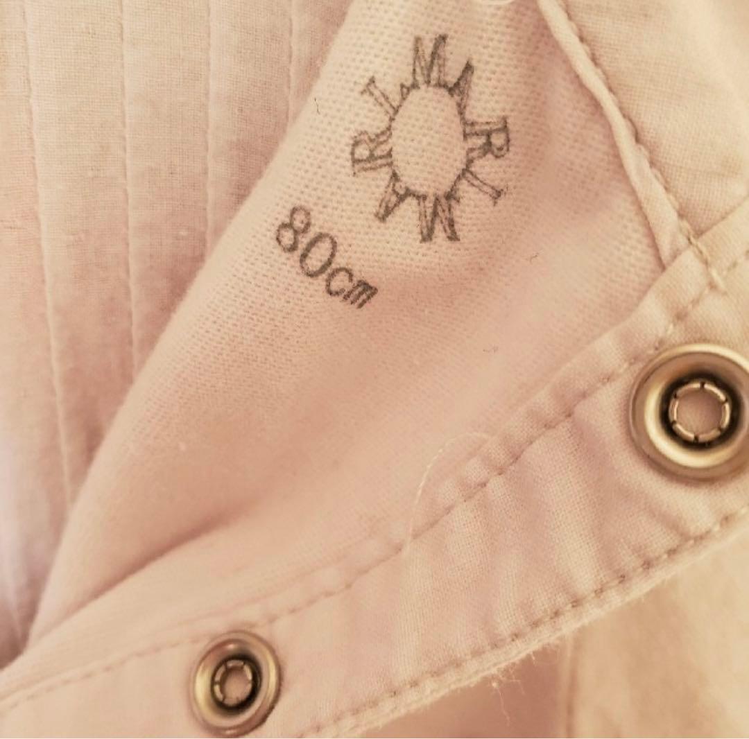 美品MARLMARLロンパース　ニットパンツニット帽子クラウンエプロン5点セット