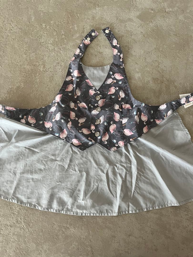 美品MARLMARLロンパース　ニットパンツニット帽子クラウンエプロン5点セット