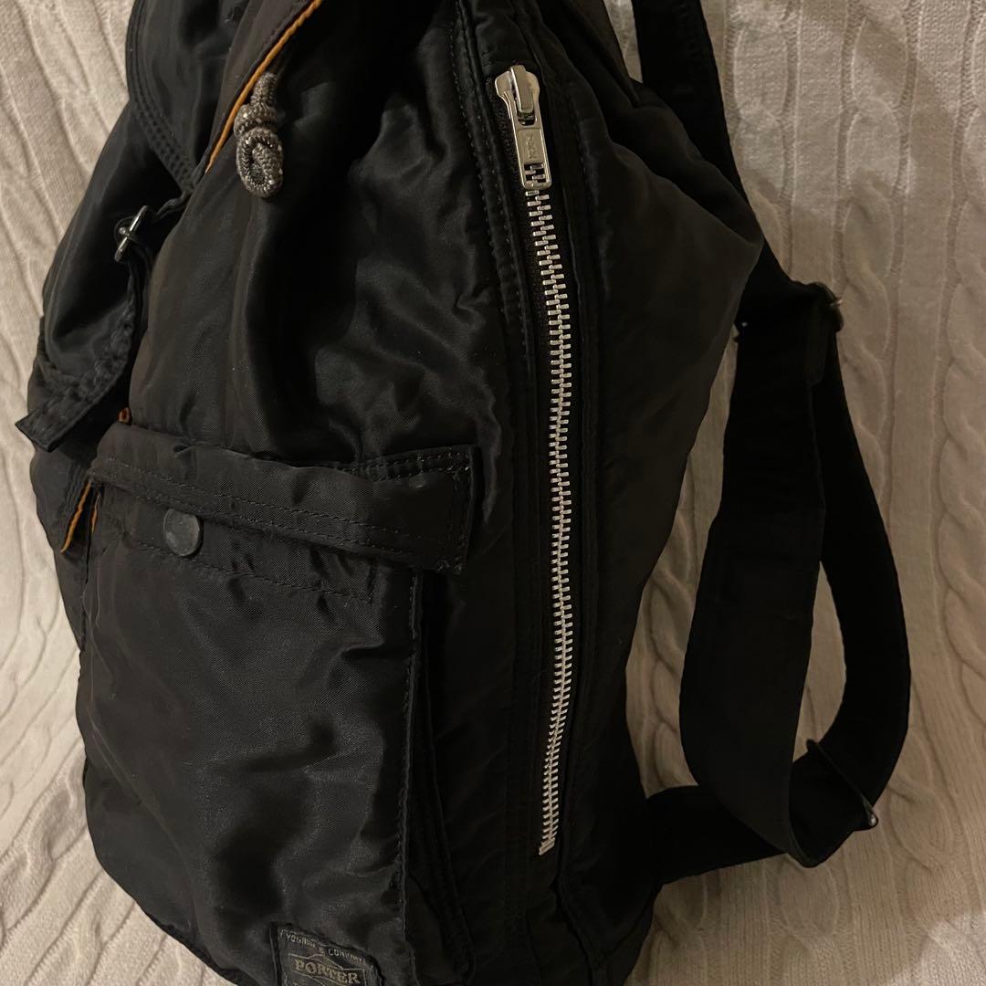 【極美品✨】ポーター タンカー 巾着 リュック バッグパック ブラック