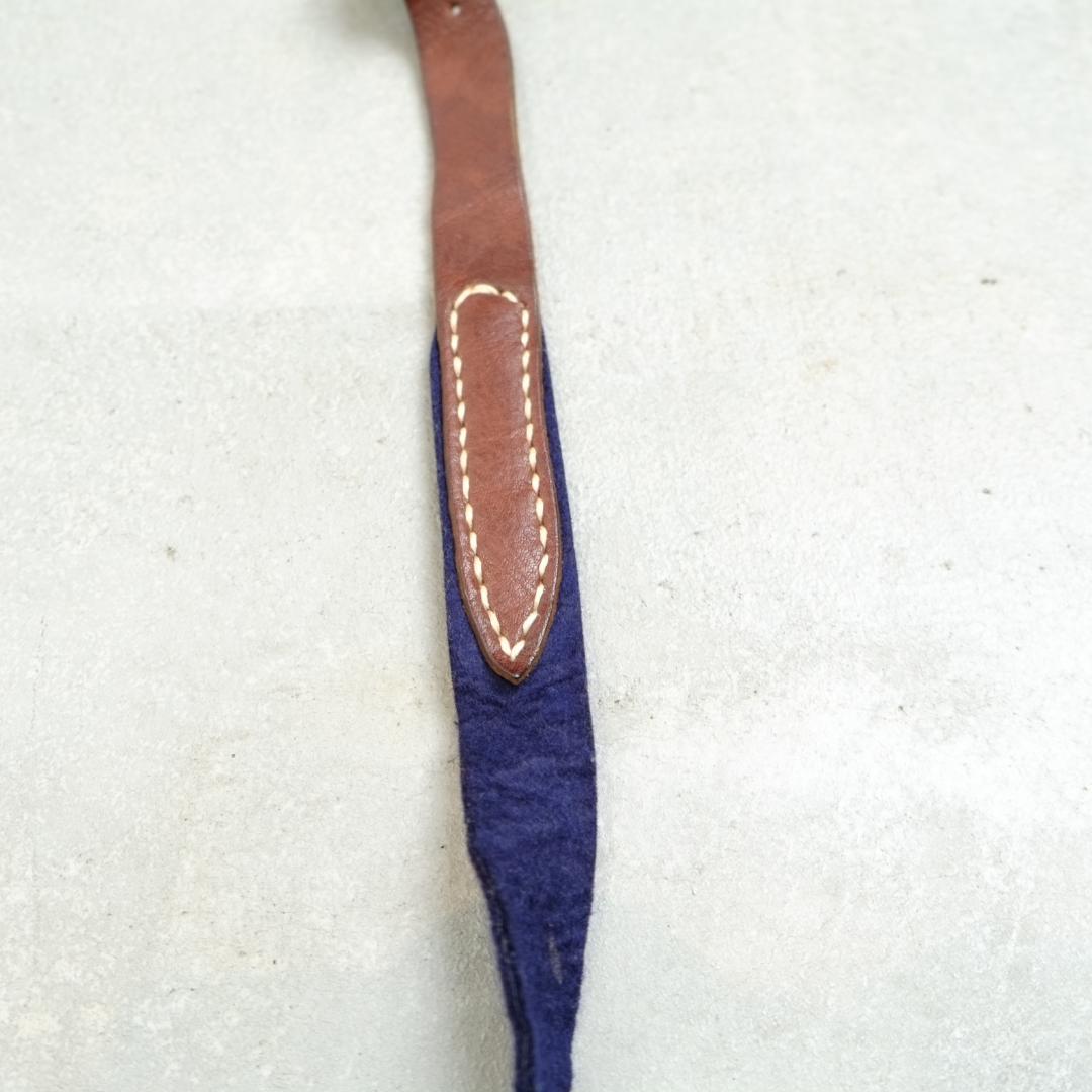 【希少】KAPITAL キャピタル レザー×フェルト サスペンダー ボタン式