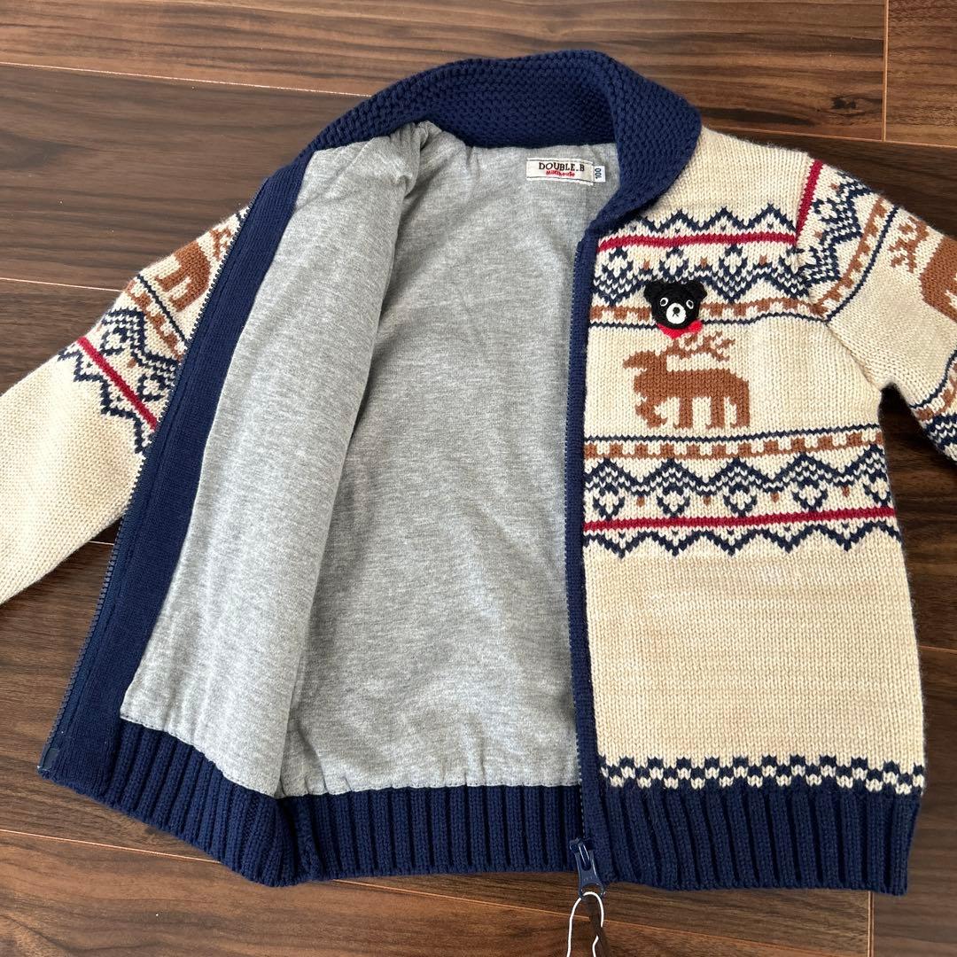 ミキハウス ダブルビー ニット アウター