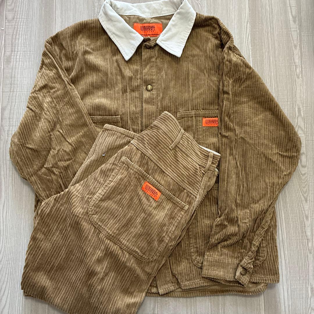 UNIVERSAL OVERALL コーデュロイ カバーオールセットアップ