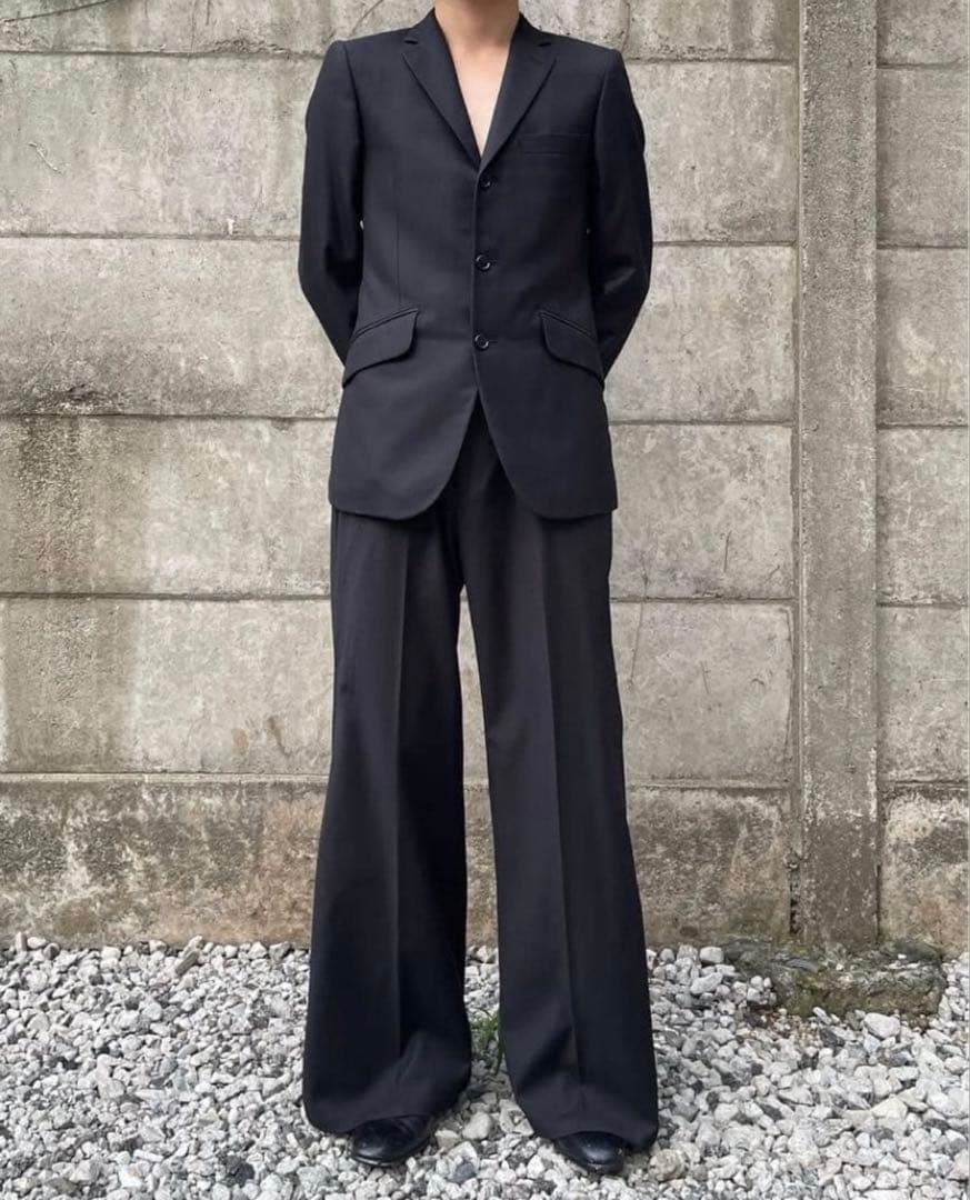 GOAT ESSENCE TUCK FLARE PANTS 黒 サイズ2