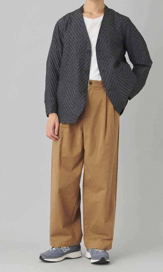 White Mountaineering ノーカラー ジャケット