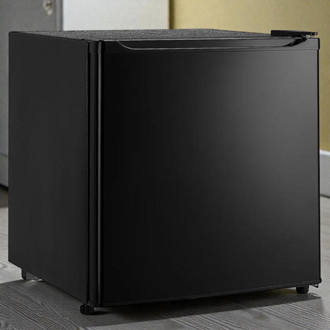 小型冷蔵庫 50L ブラック 両開き 静音27dB 省エネ123% 製氷室