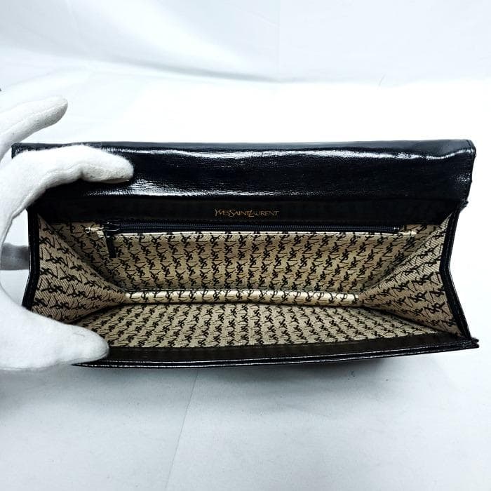 YVES SAINT LAURENT ビンテージ クラッチバッグ ブラック