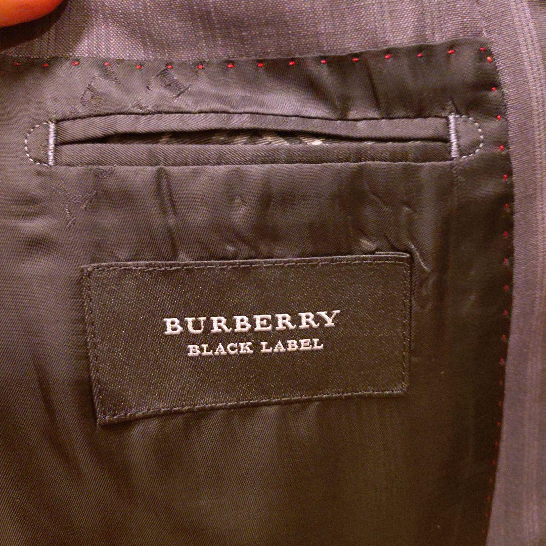 BURBERRY BLACK LABEL バーバリー ストライプスーツ グレー