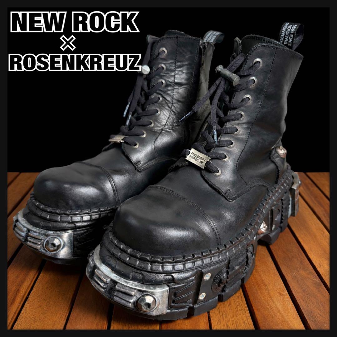 kou 様【41サイズ】NEW ROCK×ROSEN KREUZ 厚底 黒.
