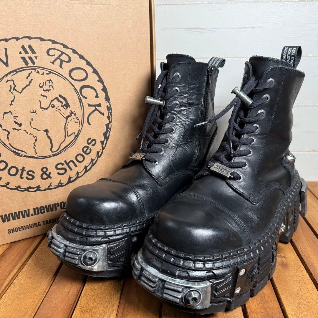 kou 様【41サイズ】NEW ROCK×ROSEN KREUZ 厚底 黒.