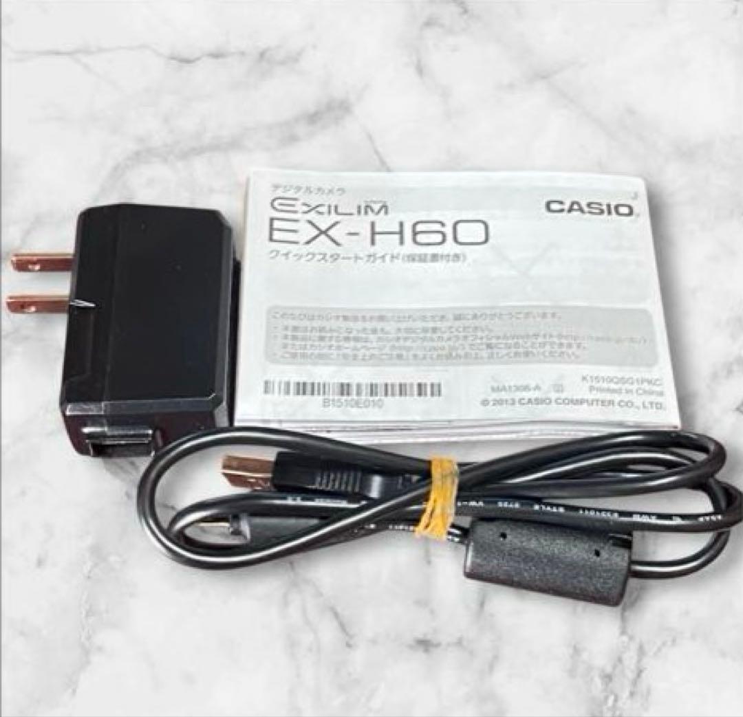 【カシオ】付属品箱付CASIO EXILIM EX-H60/コンデジ/ブラック