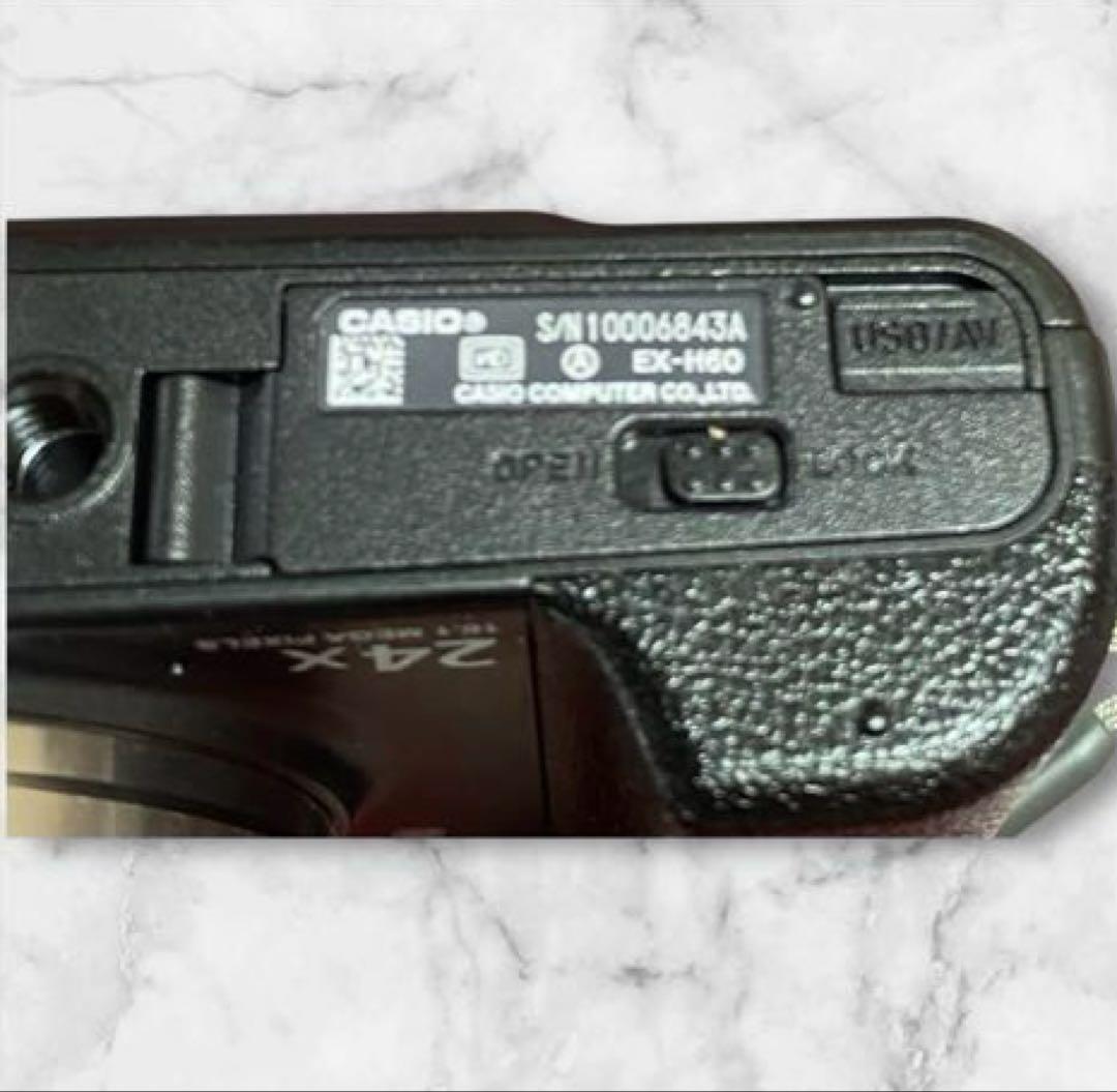 【カシオ】付属品箱付CASIO EXILIM EX-H60/コンデジ/ブラック