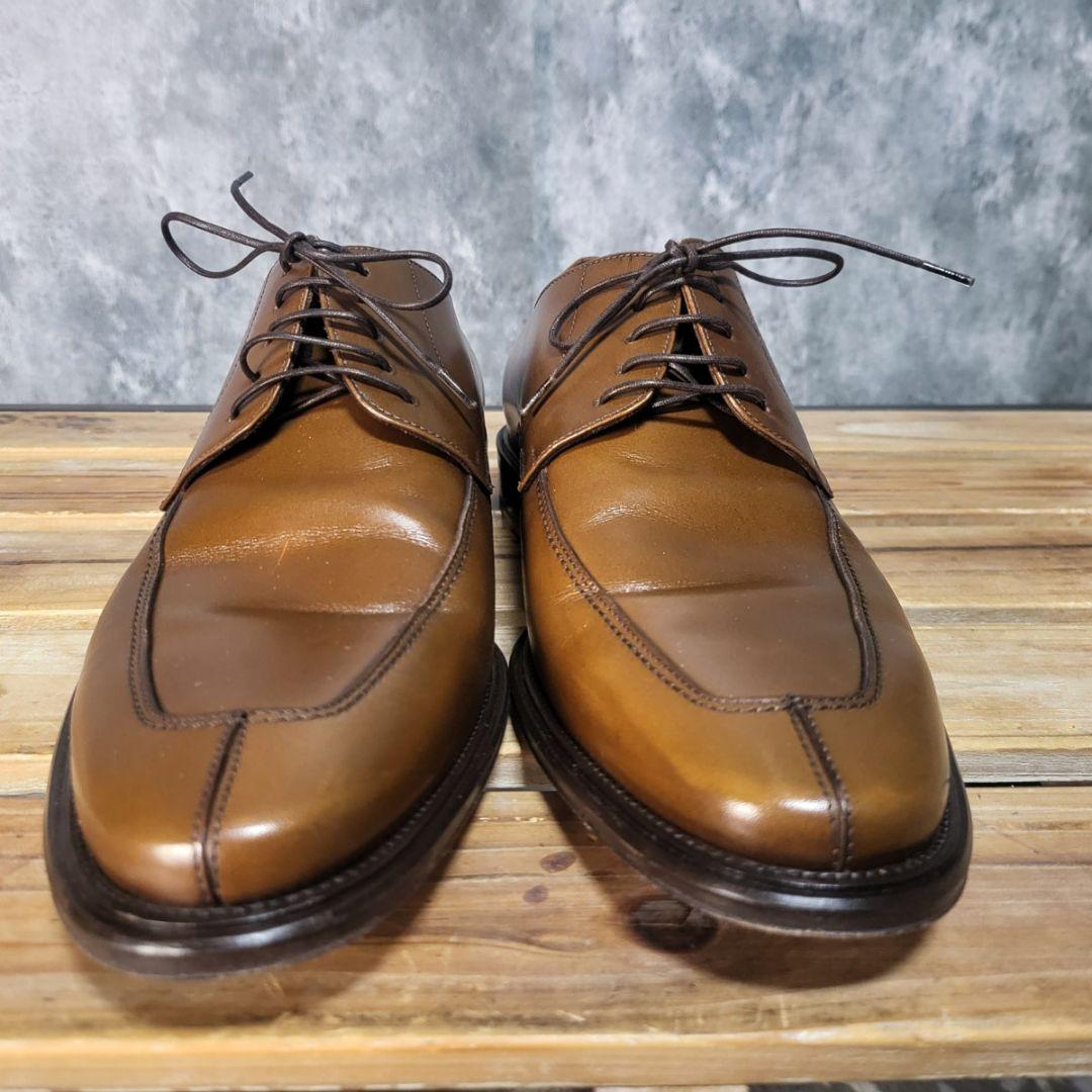 フェラガモ レザー ドレスシューズ 茶 7 2E 本革