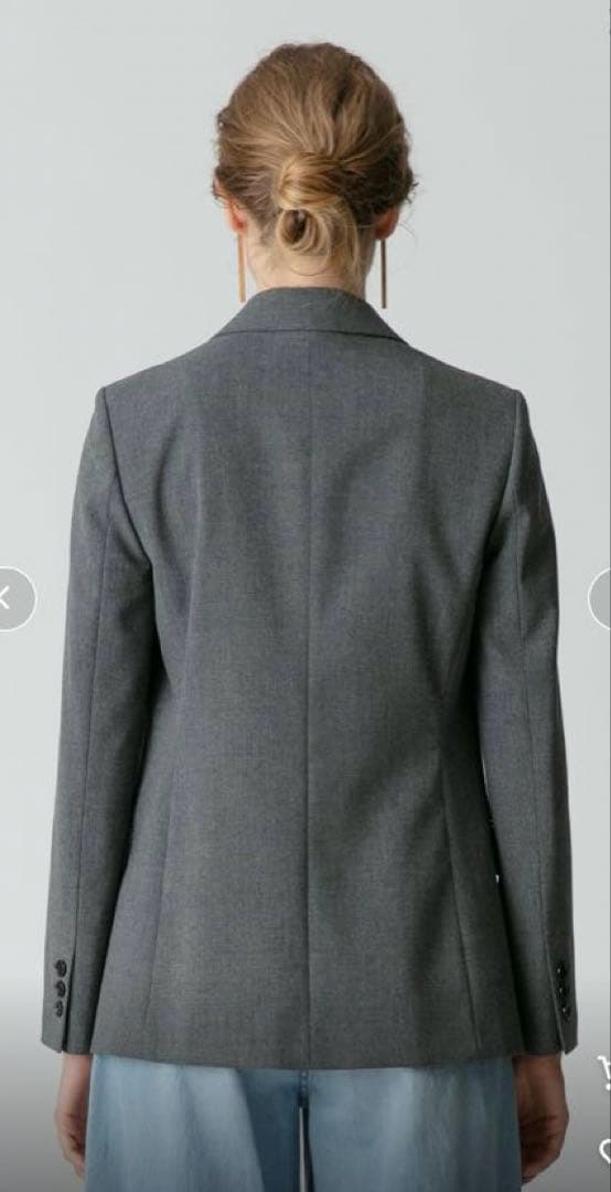 極美品　アルアバイル リオペルオックスダブルジャケット グレー　2023年